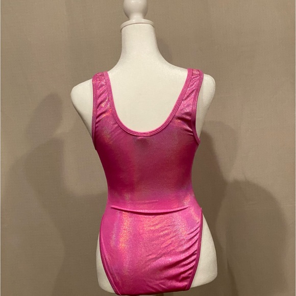 J.Valentine pink shimmery M/L bodysuit - Picture 5 of 5